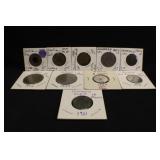 Lot of 10 Foreign Coins