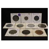 Lot of 10 Foreign Coins