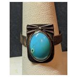 Sterling Turquoise Ring Sz 7