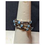 Stacked Turquoise Rings  Sz 6