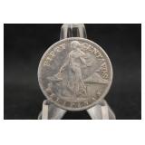 1945-S U.S Philippine Silver 50 Centavos Coin