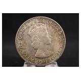 1964 Bermuda British Colony One Crown Silver Coin