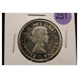 1961 Canadian Silver 50 Cent Piece