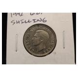 1942 United Kingdom One Shilling Coin