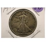 1943 Walking Liberty Silver Half Dollar