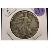 1941-D Walking Liberty Silver Half Dollar