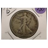 1936-D Walking Liberty Silver Half Dollar