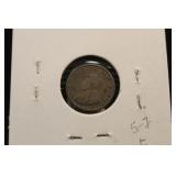 1918 Canada Silver George V 5-cent 'fish scale'