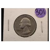 1952-S Washington Silver Quarter