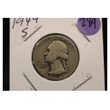 1944-S Washington Silver Quarter