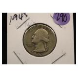 1945 Washington Silver Quarter