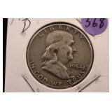 1954-D Franklin Silver Half Dollar