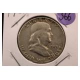 1953 Franklin Silver Half Dollar