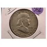1951-S Franklin Silver Half Dollar
