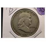 1950-D Franklin Silver Half Dollar