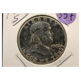 1949-S Franklin Silver Half Dollar