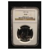 1959 PF67 Franklin Silver Half Dollar