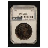 1886 Certified Toned Morgan Silver Dollar