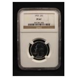 1955 PF67 Washington Silver Quarter