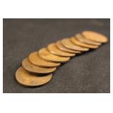 Lot of 10 Indian Head Cents