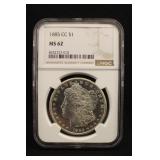 1885-CC MS62 NGC Morgan Silver Dollar