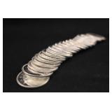 Lot of 20 Uncirculated 1968 Canada Silver Quarters