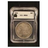 1900 MS63 Certified Morgan Silver Dollar
