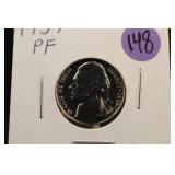 1957 Proof Jefferson Nickel