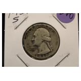 1937-S Washington Silver Quarter