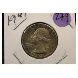 1941 Washington Silver Quarter