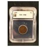 1868 Certified Indian Head Cent