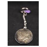 1964 Kennedy Silver Half Dollar Key Chain
