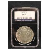 1884-O MS63 Certified Morgan Silver Dollar