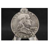 1963-D Franklin Silver Half Dollar