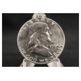 1954-D Franklin Silver Half Dollar