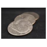 Lot of 3, 1970's Eisenhower Dollars