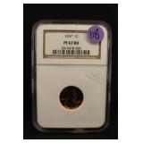 1957 Proof 67 Lincoln Head Wheat Cent