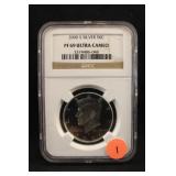 2000-S PF69 Ultra Cameo Silver Kennedy Half