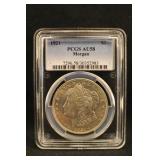 1921 AU58 Morgan Silver Dollar PCGS Certified