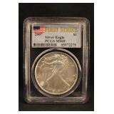 2007 MS69 First Strike 1oz .999 Silver Eagle