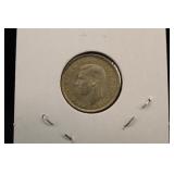 1943-D Australian Silver 6 Pence Coin