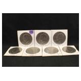 Lot of 7 Eisenhower Dollars