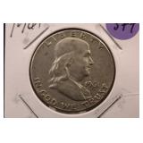 1961 Franklin Silver Half Dollar