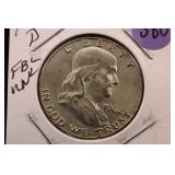 1962-D Franklin Silver Half Dollar