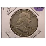1960-D Franklin Silver Half Dollar