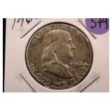 1962 Franklin Silver Half Dollar