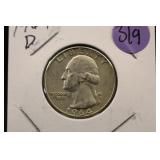 1964-D Washington Silver Quarter