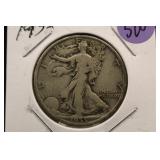 1935 Walking Liberty Silver Half Dollar