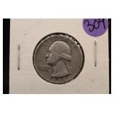1954-S Washington Silver Quarter