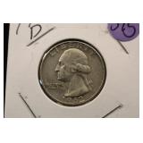 1962-D Washington Silver Quarter